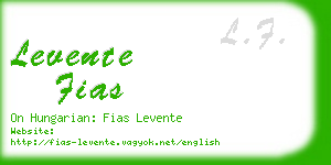 levente fias business card